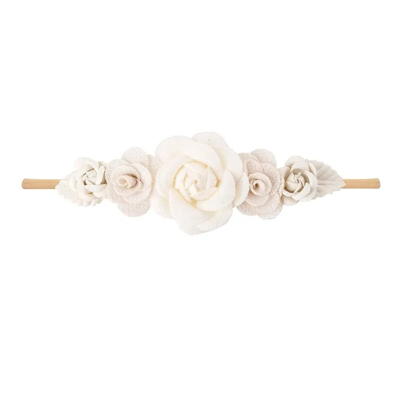 Baby Girl Newborn Elastic Flower Toddler Hair Band