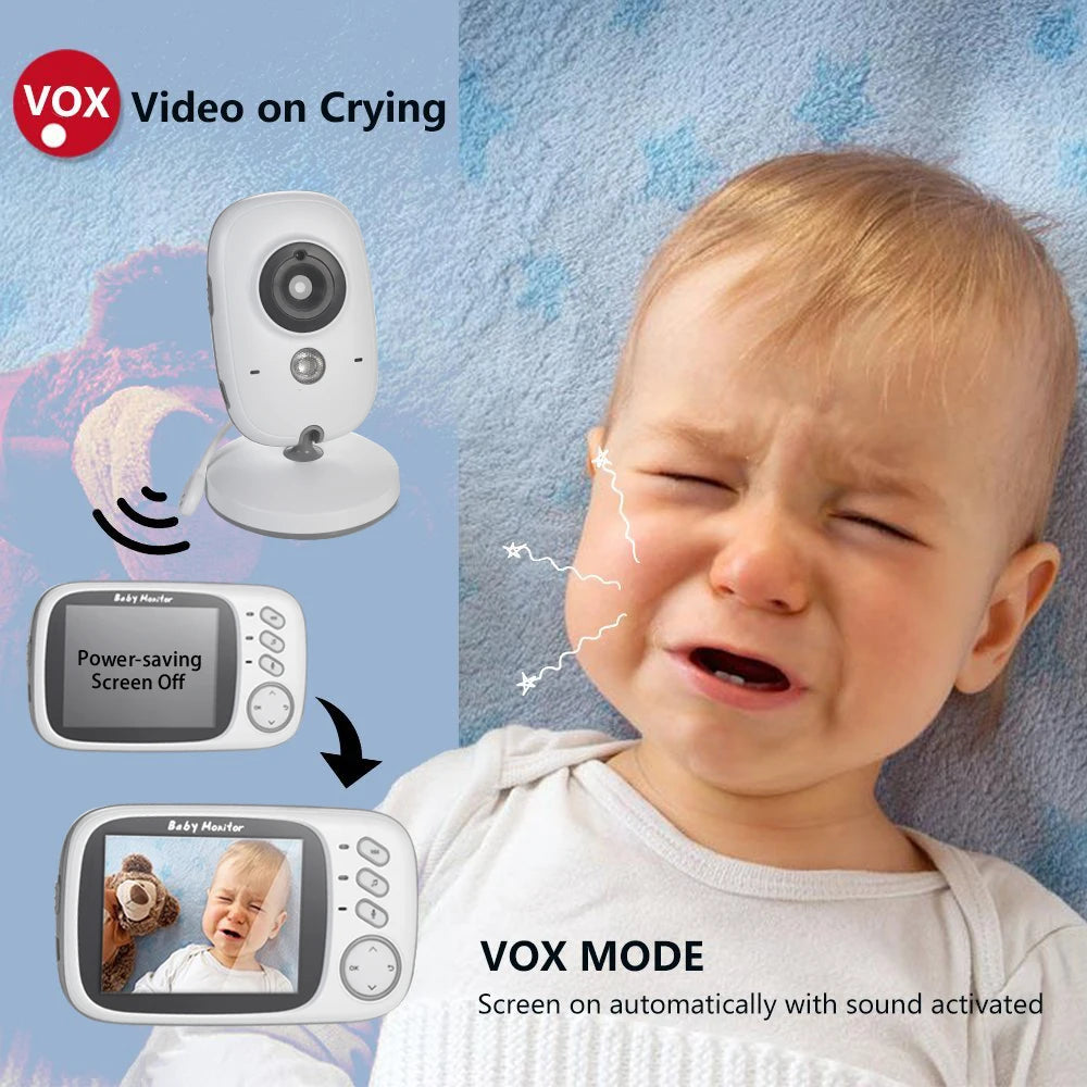 Baby Monitor With Camera 3.2 inch LCD Electronic