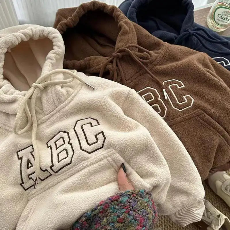 Boy Baby Fleece Thick Tracksuit Sets Tops+Pants