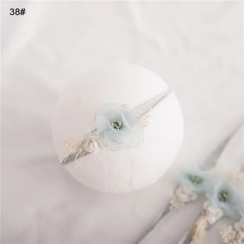 Baby Girl Headbands Bows Flowers Elastic Bebe Infant Hair Accessories for Newborn Photography Props Headwear