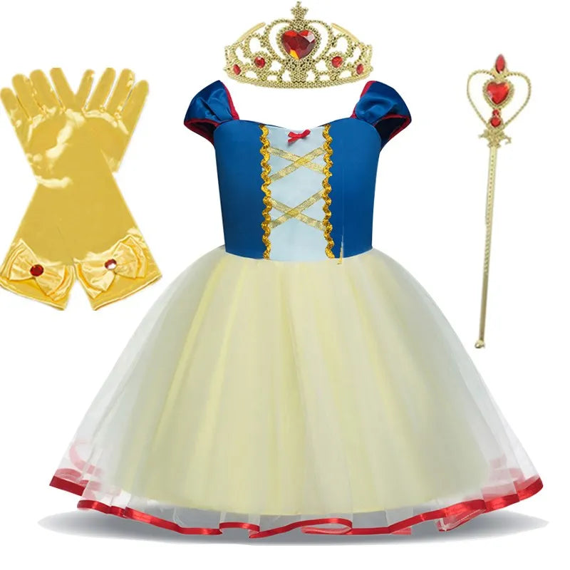 Snow White Girls Costume for Cosplay Baby Princess Dress