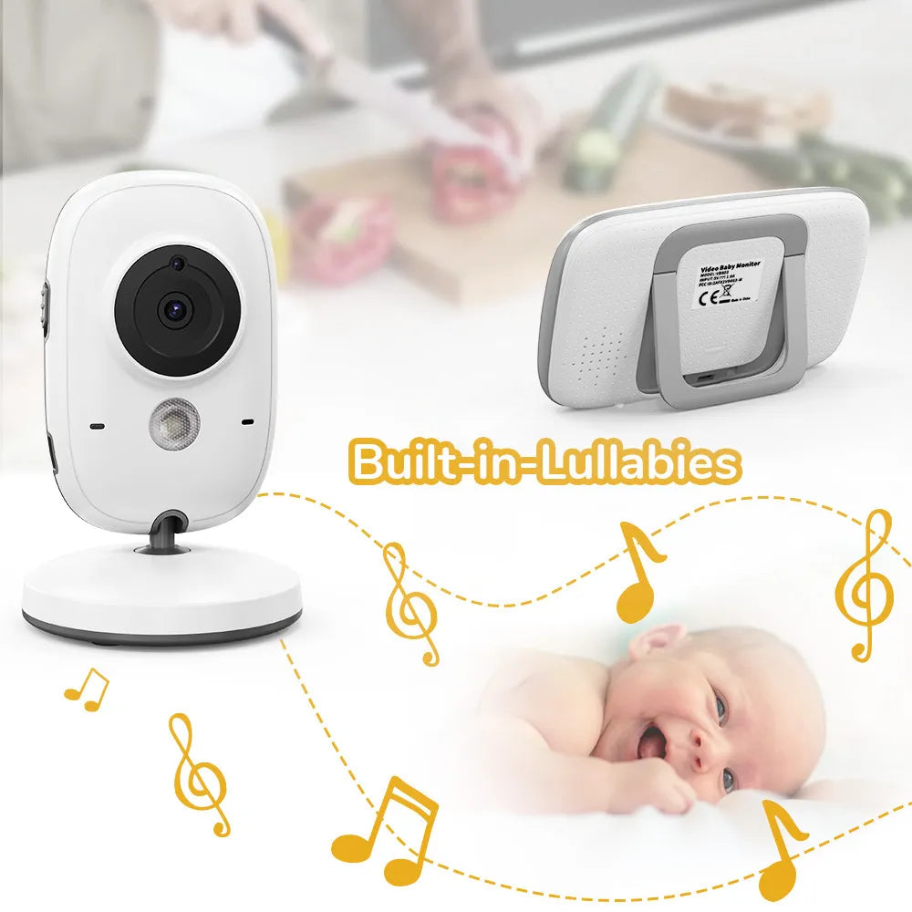 VB603 Baby Monitor With Camera 3.2 inch LCD Electronic Babysitter 2 Way Audio Talk Night Vision Video Nanny Radio Baby Camera