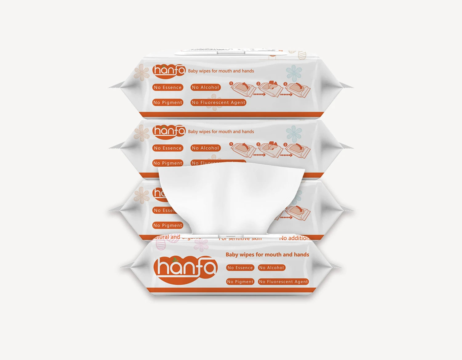 Baby Wipes, Water Based Baby Diaper Wipes, Biodegradable White Hypoallergenic and Unscented, 80 Count