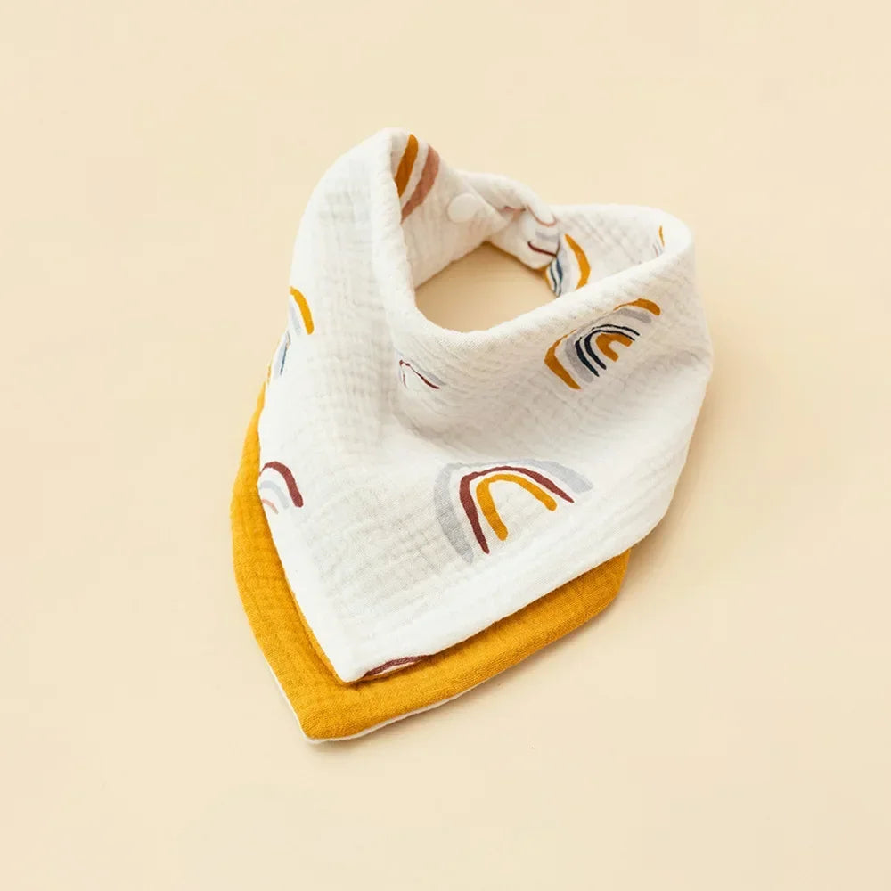 Baby Cotton Cloth Bib Multi-Functional Square Towel