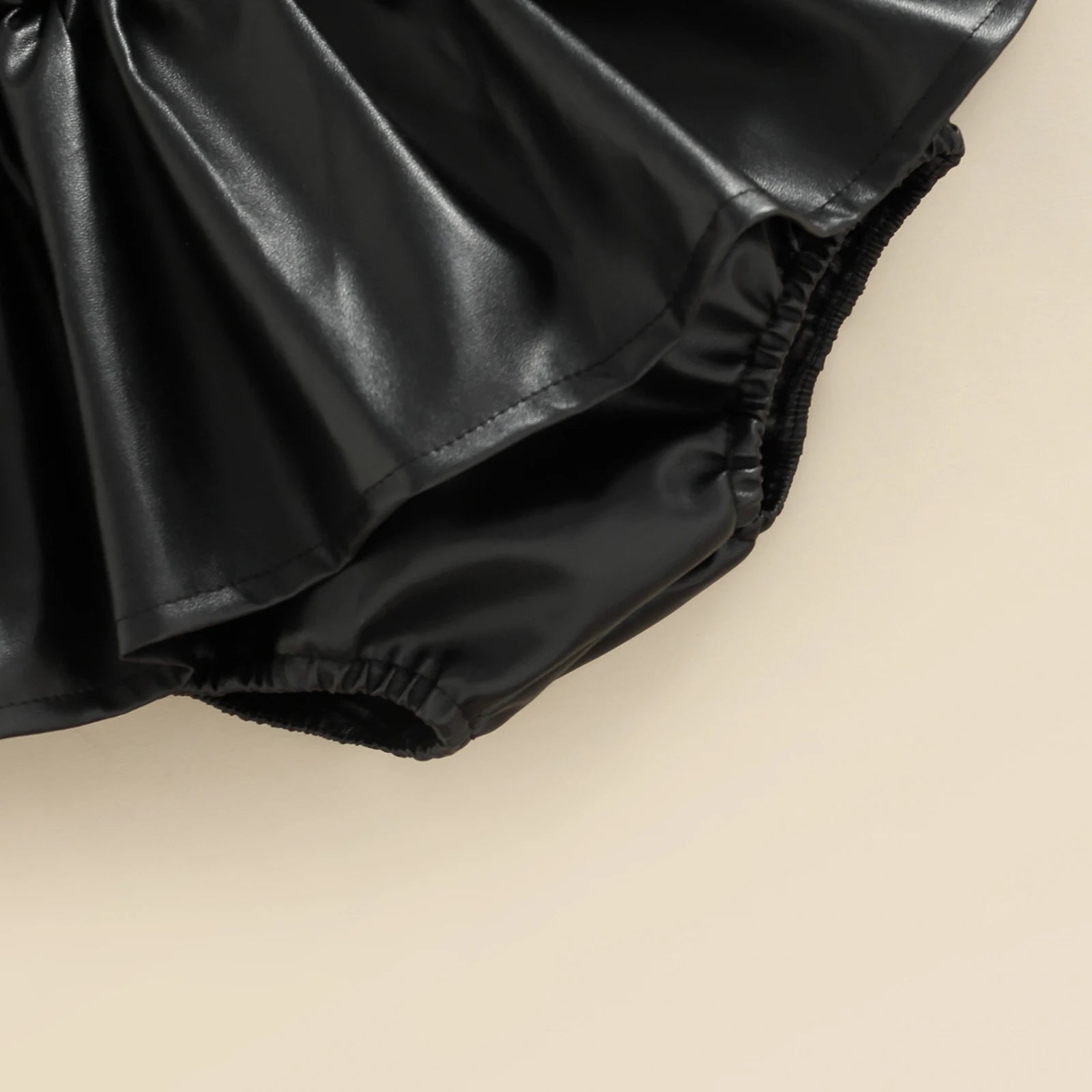 Fashion Baby Girls Leopard Leather Skirt Pants Headband