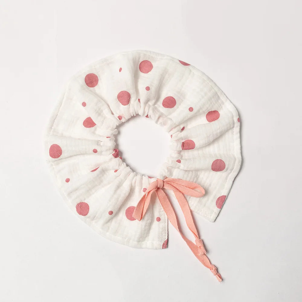 Cotton Gause Baby Bibs Fashion bib 360 Flower Newborn Bib Infant Burp Cloths Bandana Scarf for Kid Girl Boy Feeding Saliva Towel