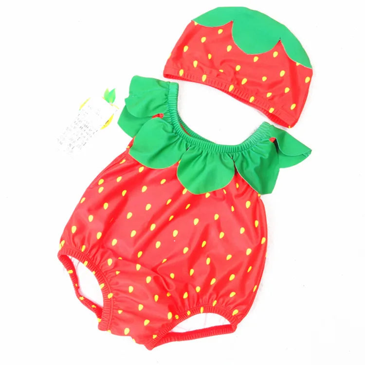 Baby Girls Boys Swimwear for Newborn 0-3Y Babies New Fruits Little Beach  Swimsuit Toddler Bathing Clothes 2pcs Set New Outfits
