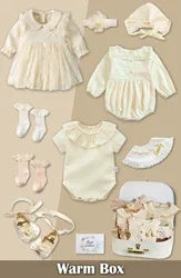 Organic Color Cotton Baby Rompers Luxury Gift Set Box