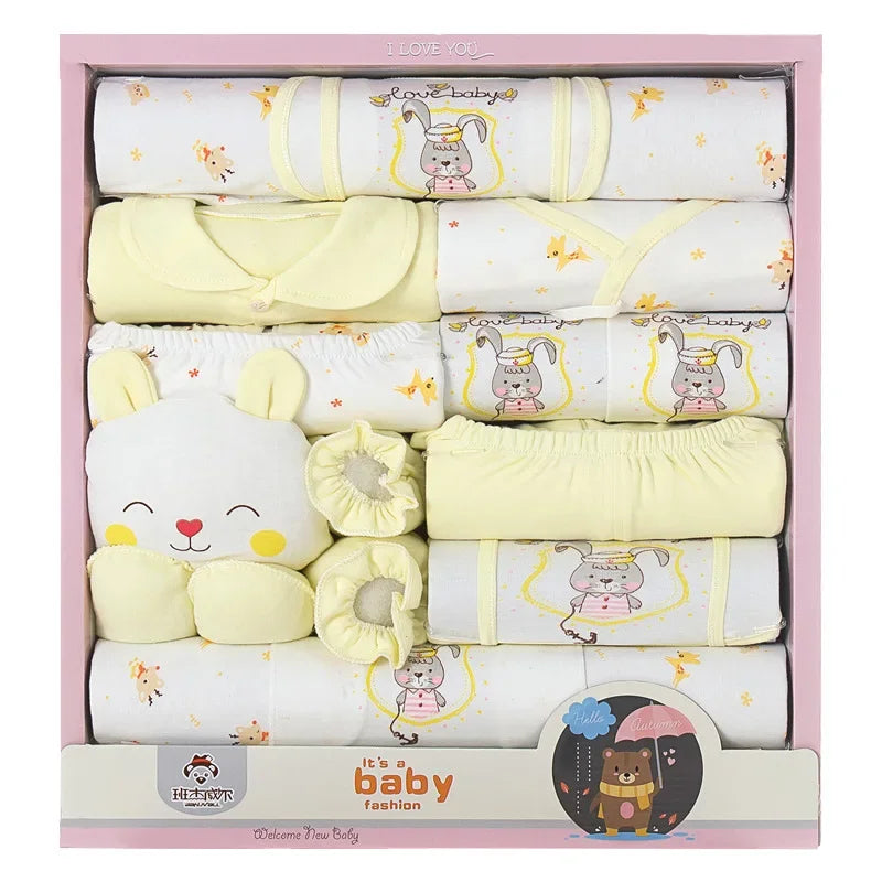 Newborn Baby Clothes 18-Piece Cotton Set Baby Gift Sets
