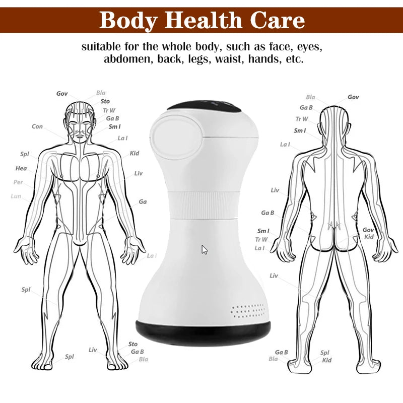 Hot Stone GuaSha Massager Electric Hot Compress Heating Vibration For Body Natural Warming Moxibustion Instrument Skin Spa USB