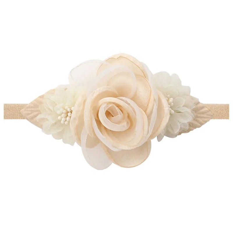 Baby Girl Newborn Elastic Flower Toddler Hair Band