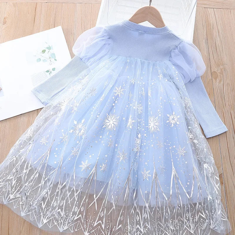 Baby Frozen Elsa Princess Costume Crown+Magic Wand