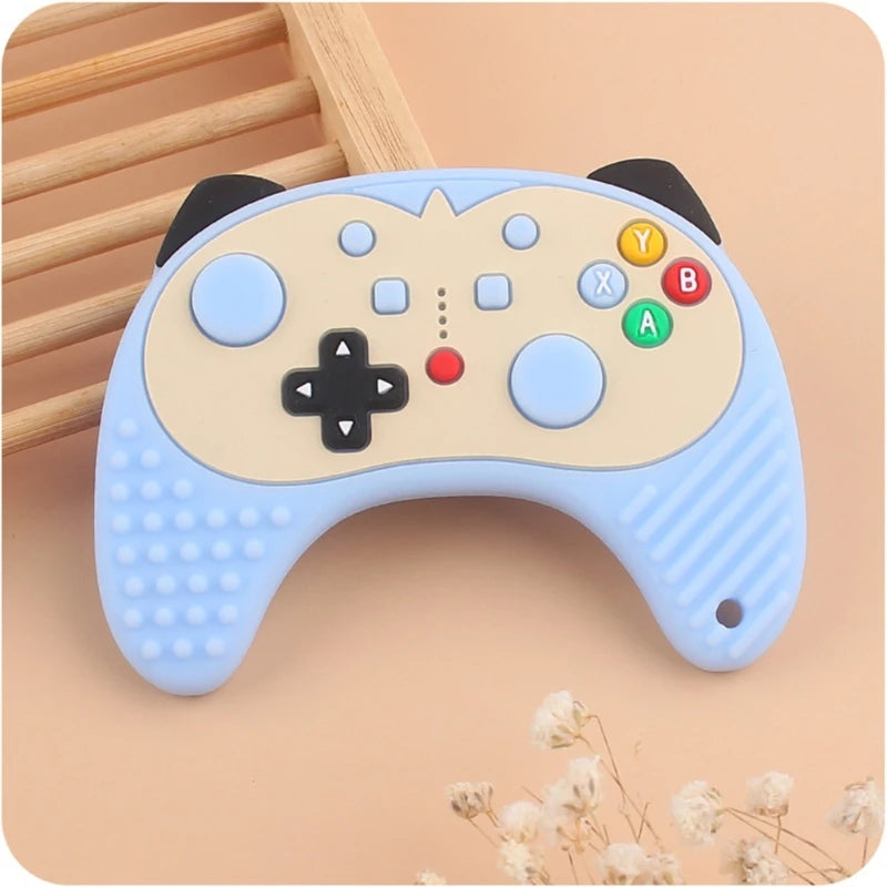 Safe Silicone Beads Baby Teether TV/Game Remote Control Shape Newborn Teething Sensory Toys  Molar Gum Pain Relief Teether
