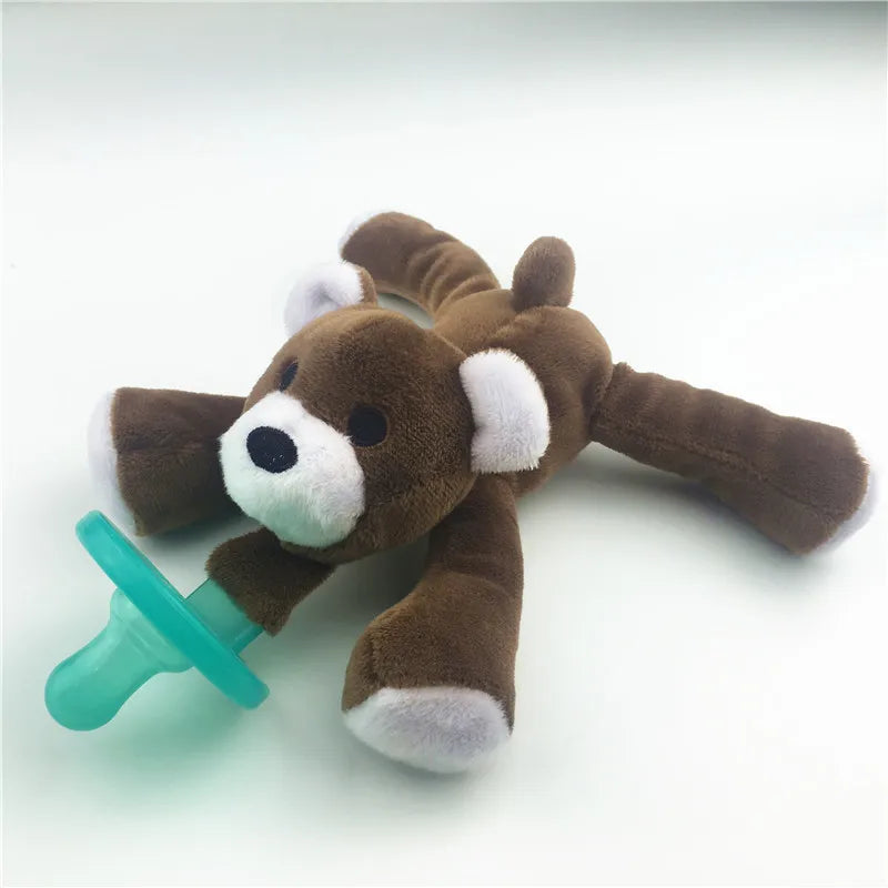 Baby Pacifier Silicone Cute Cartoon Animals Shape Pacifier Detachable Doll