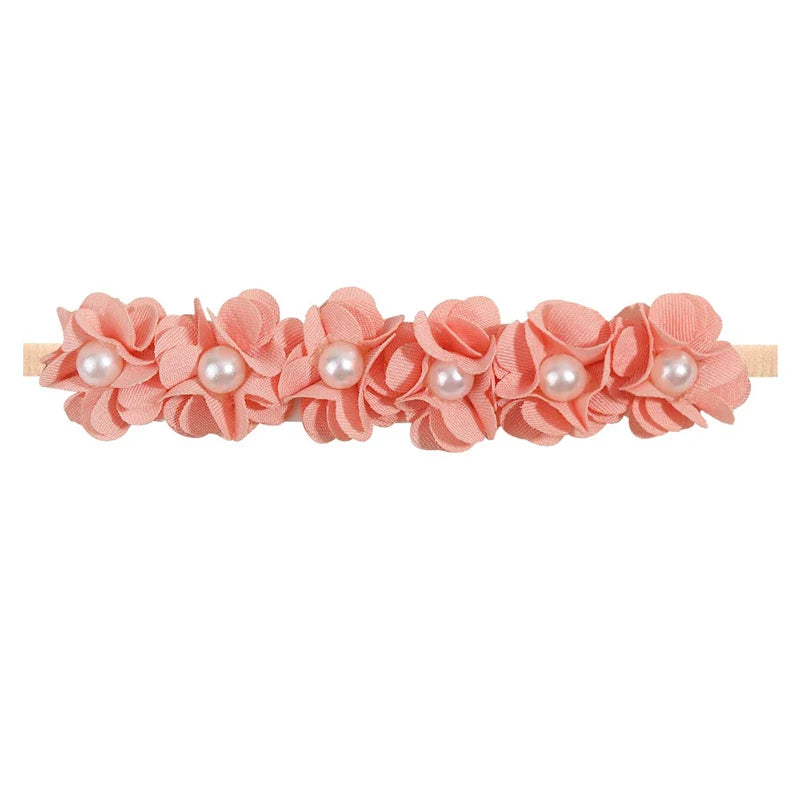 Baby Girl Headband Newborn Elastic Flower Toddler Hair Band Kids Headwear Nylon Girls Soft Hairbands Children Hair Accessories