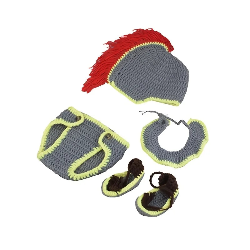 Cartoon Clothing Suit Infant Cap Crochet Knit Costume