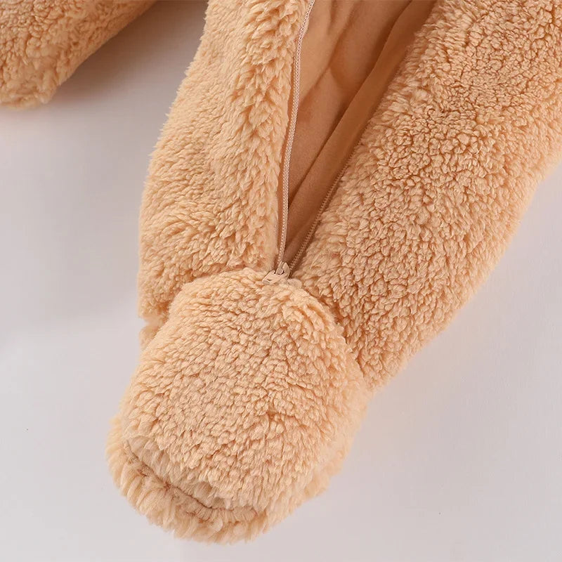 Thickened Warm Bear Rabbit Cotton Jumpsuit