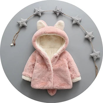 Baby Plush Jacket Cute Rabbit Ears