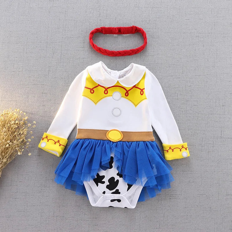 Newborn Baby 2PCS Clothes+Headgear Snow White Mermaid Costumes