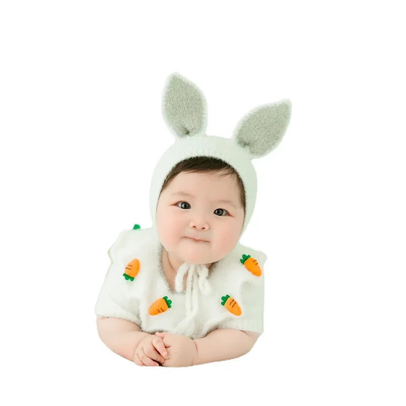 Baby Innovative Cute Photography Theme Clothing Rabbit Modeling Shooting Props Hundred Days Photography Clothing Decoration