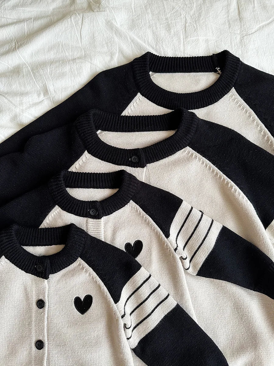 Family Matching Outfits Knitted Mother Kids Mom Daughter Father Son Sweater Cotton Family Christmas Jersey Mommy And Me Clothes