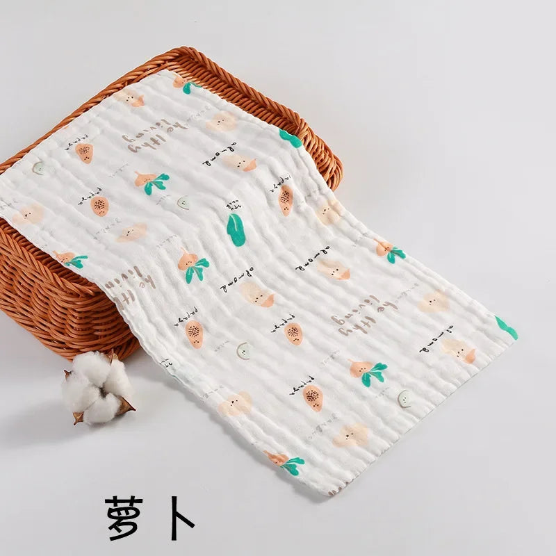 Baby Saliva Towel, 6-layer Gauze Square Towel, Pure Cotton Baby Handkerchief, Newborn Bath Towel, Facial Towel burp cloth