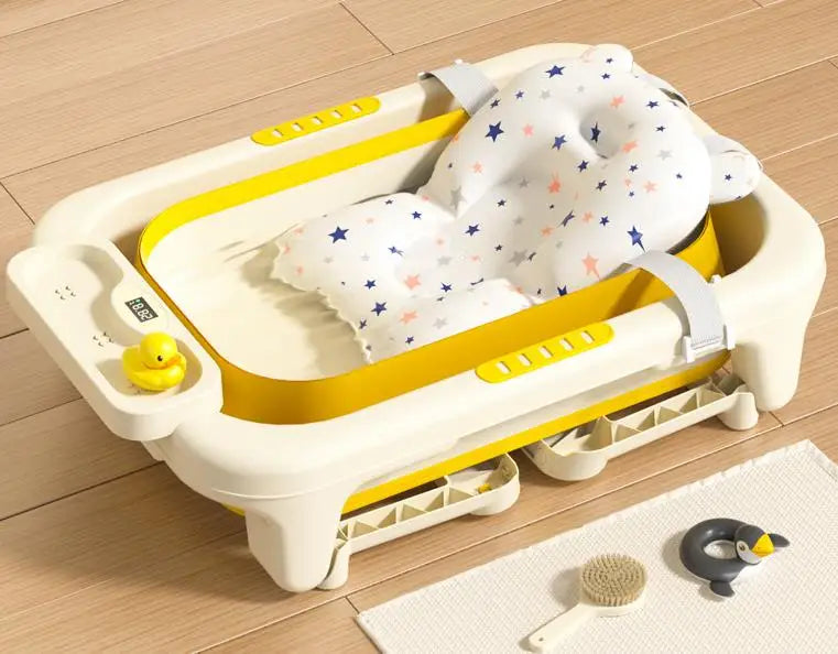 Sitting and lying baby bathtub, newborn baby supplies, children's bathtub, newborn bathtub, large bathtub combination