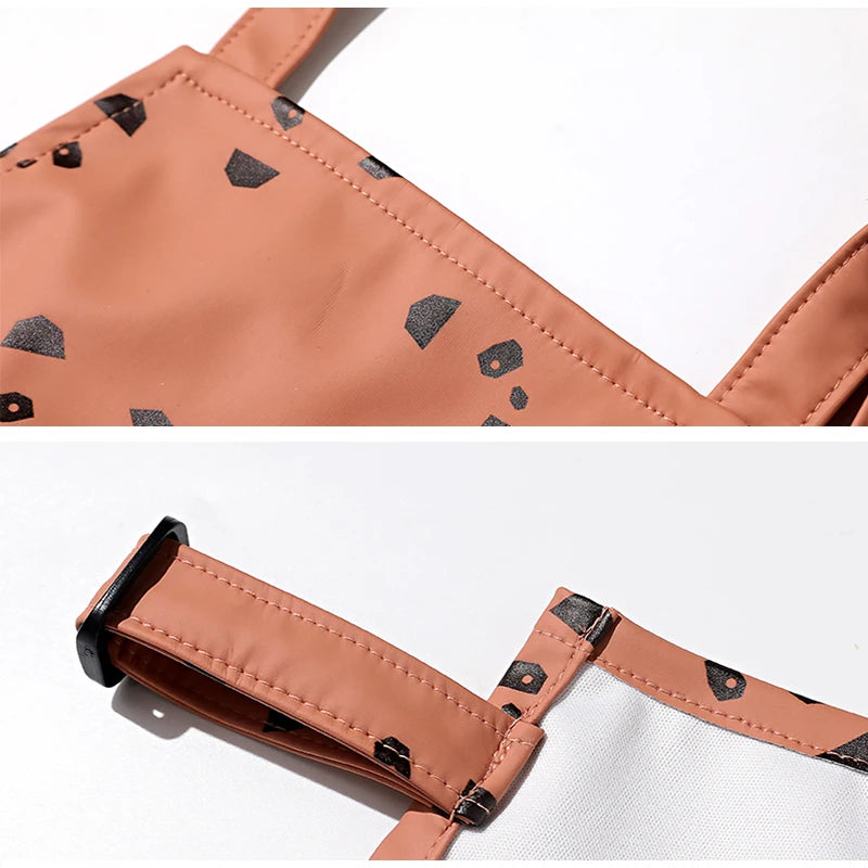 Boy Girl Front Pocket Bib Kid Kitchen Apron Set Child Craft Art Smock Baby Painting Cooking Pinafore Baby Aprons with Sleevelets