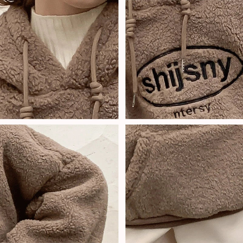 Winter Autumn Family Sweatshirt Mother And Daughter Clothes Hoodie Mommy And Me Outfit family look Korean Kids Hooded Tops Warm