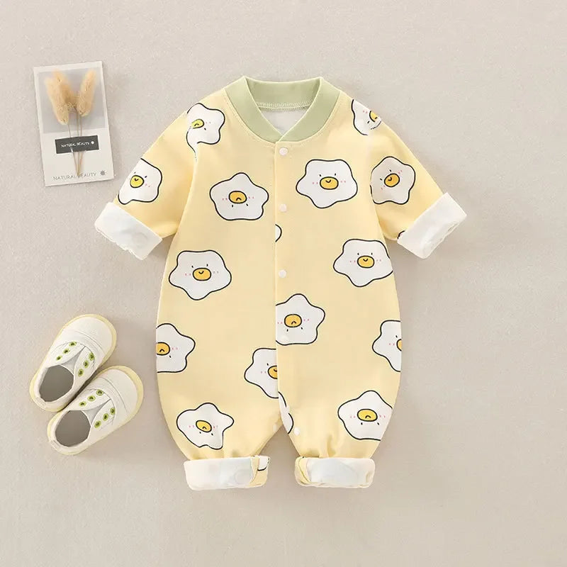 Baby Cotton Print Infant Comfort One Piece Jumpsuit