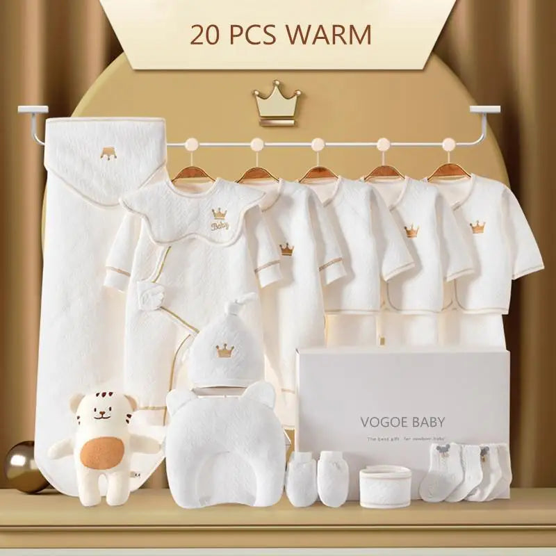 Newborn Baby Clothing Set 15/17/18/20 pieces/0-6 Months 100% Cotton