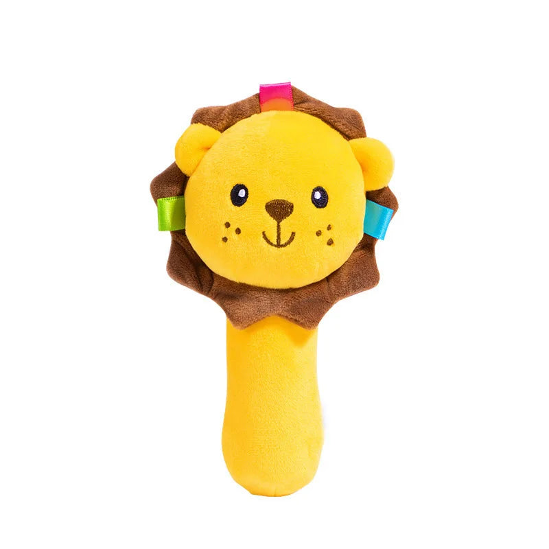 cute Baby Crib Stroller Toy Rabbit Bunny Bear Soft Plush infant Doll Mobile Bed Pram kid Animal Hanging Ring Ring Color Random