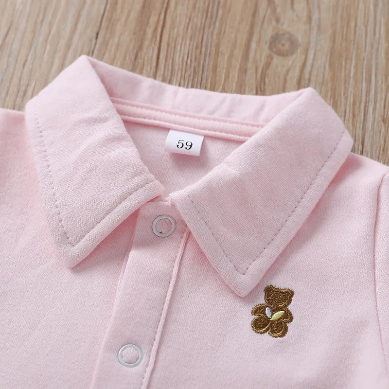 Newborn Baby Boys Clothes Summer Cotton Polo Shirt 0-12 Months