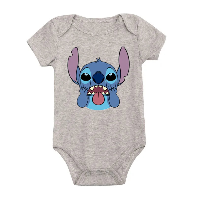 Cotton Newborn Baby Cute Disney Lilo & Stitch Bodysuit