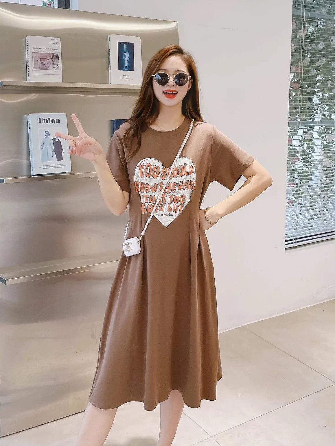 Family Matching Clothes Fashion Casual Letter Print Mom and Daughter Baby Girl Dresses Women's Dresses Parent-child Clothing