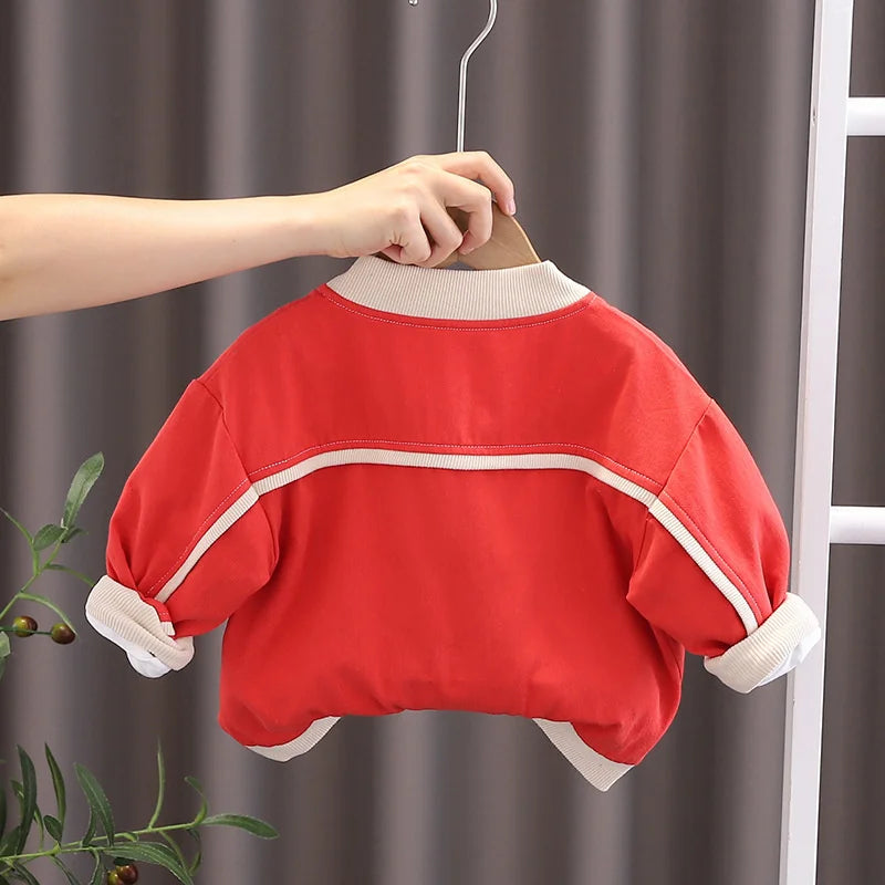 Children's Clothes Outerwear 2023 Spring Autumn New Baby Coat Kids Fashion Overcoat Boys Girls Jackets Solid Casual Clothing