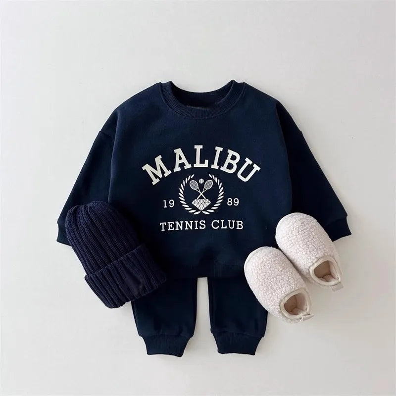Tops + Leggings 2 Pieces Suit Fleece Clothing Set