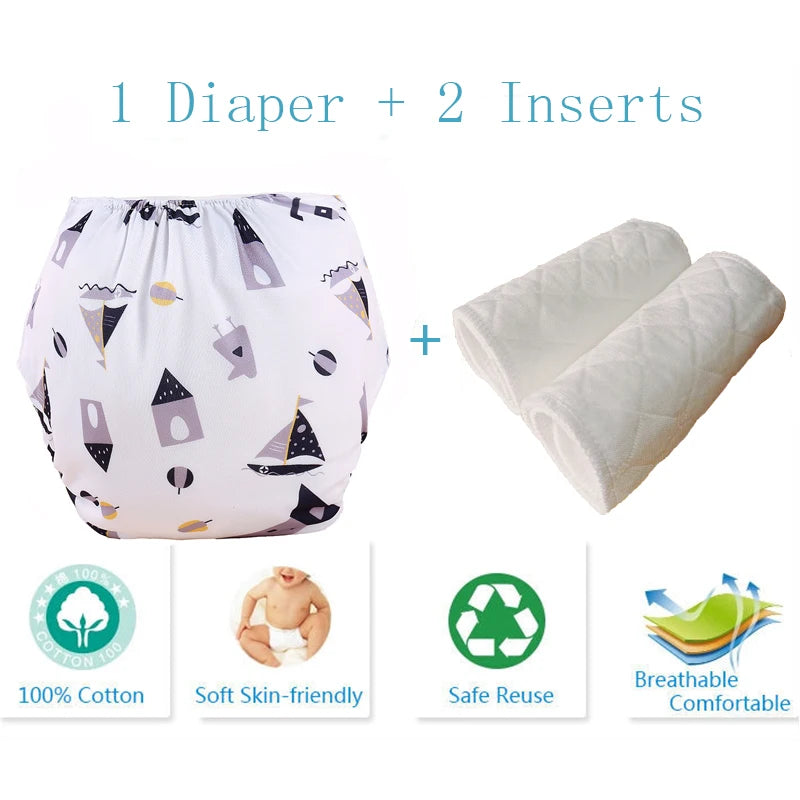 Baby Diaper Reusable Cloth Diaper Cove Adjustalbe Baby Nappies Waterproof Newborn Cloth Diapers Pocket