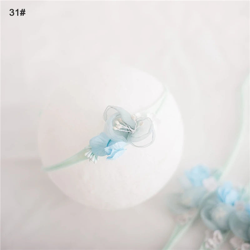 Baby Girl Headbands Bows Flowers Elastic Bebe Infant Hair Accessories for Newborn Photography Props Headwear