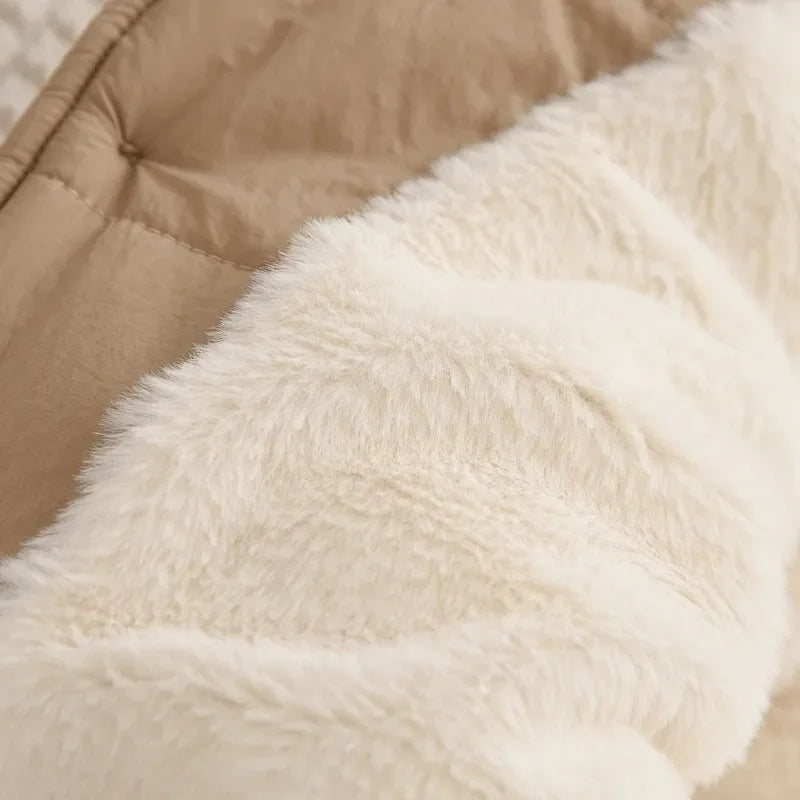 Baby Girl Boy Fleece Inside Jacket Winter Toddler Child Thick Coat Cotton Padded Single Breasted Outwear Baby Clothes 12M-5Y