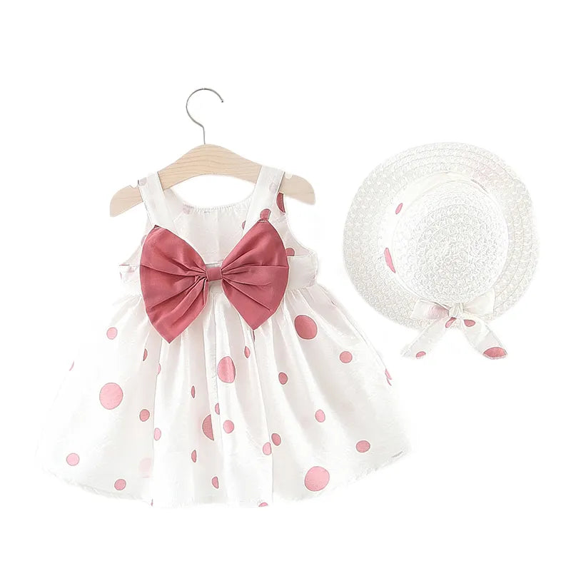 Big Bow Baby Girl Lovely Summer Dress