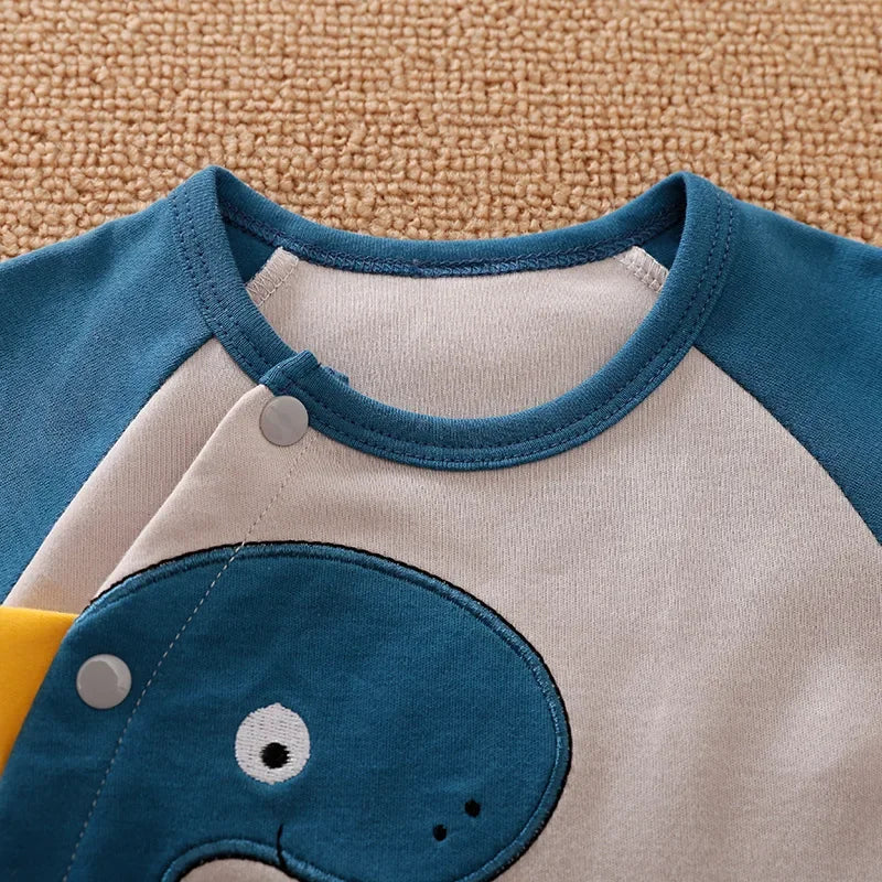 Newborn Baby Boy Clothes Organic Cotton Overalls Children New Born Girl Clothing Romper Infant Jumpsuit Dinosaur Costume Things