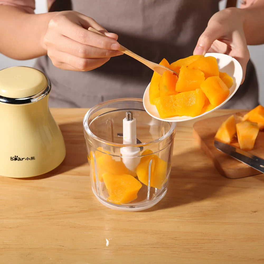 Bear 0.6L Baby Chopper Mini Meat Grinder Cooking Machine