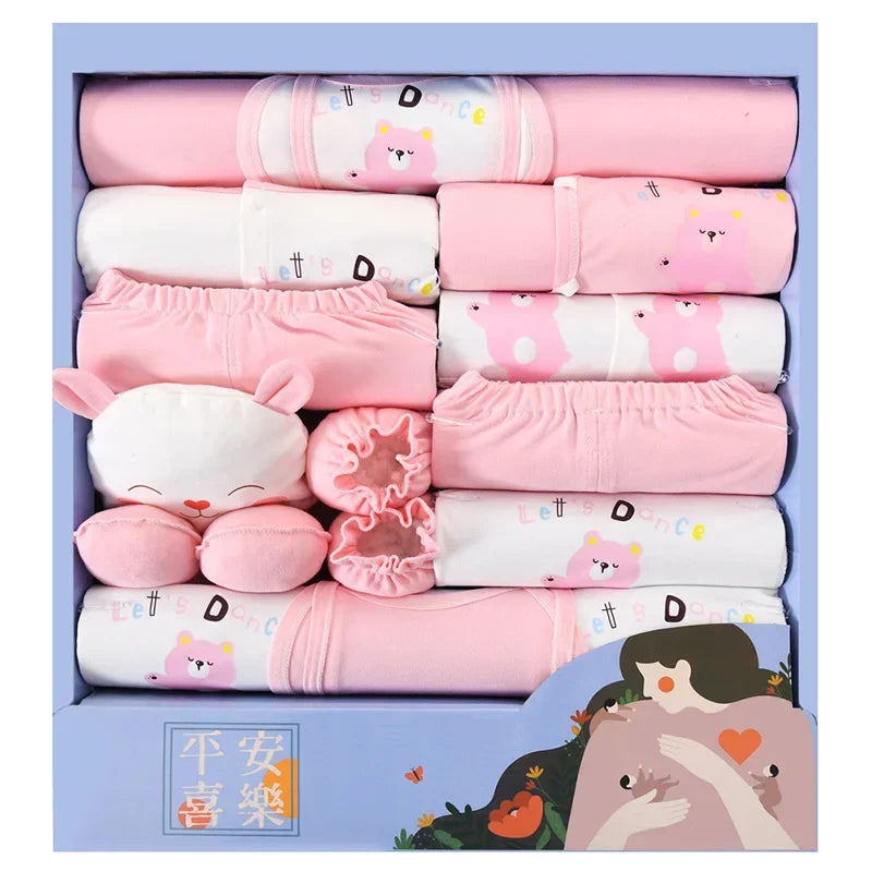 Newborn Baby Clothes 18-Piece Cotton Set Baby Gift Sets