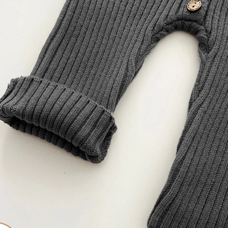 Baby Clothes Romper for Girls Boys 2024 New Winter Newborn Infant Knit Thick Long Sleeve Jumpsuits One-pieces Korea Style