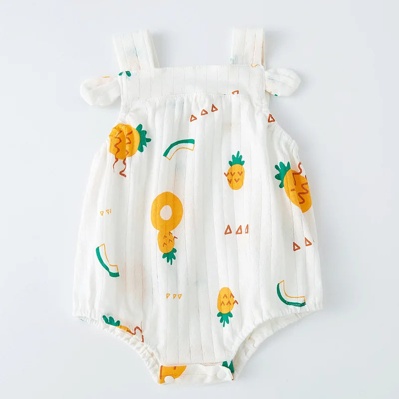 Newborn Baby Romper Straps Bodysuit 100% Cotton