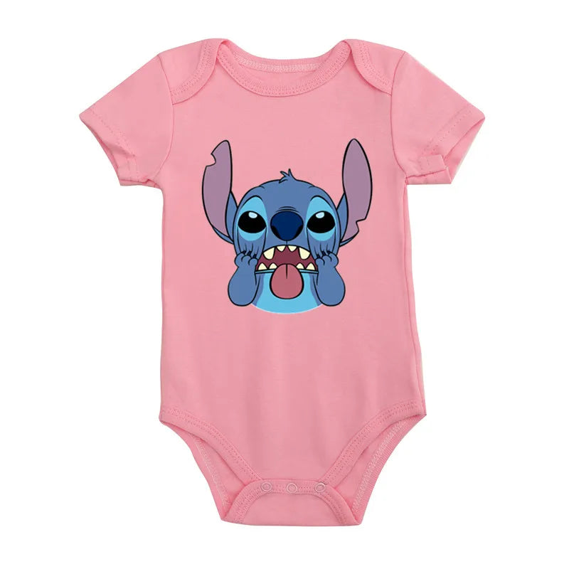 Cotton Newborn Baby Cute Disney Lilo & Stitch Bodysuit