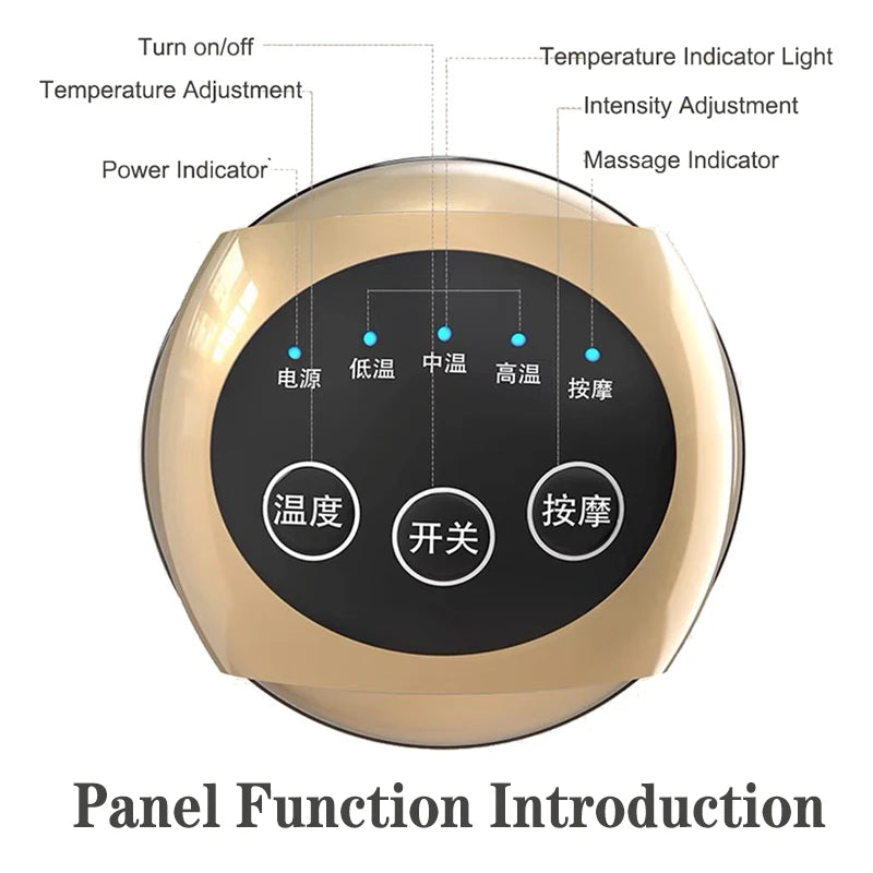 Hot Stone Electric Hot Compress Heating Vibration For Body Spa