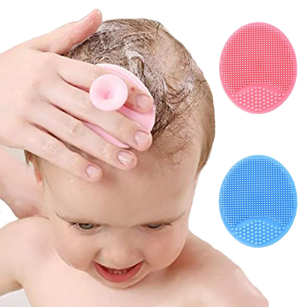 Baby Silicone Bath Massaging Brush for Hair Care