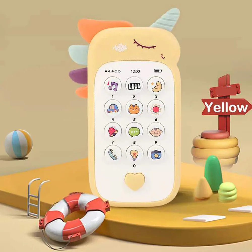 Baby Phone Toys Bilingual Music Telephone Sleeping Artifact Simulation Phone for Kids Infant Early Educational Toy Kids Gifts